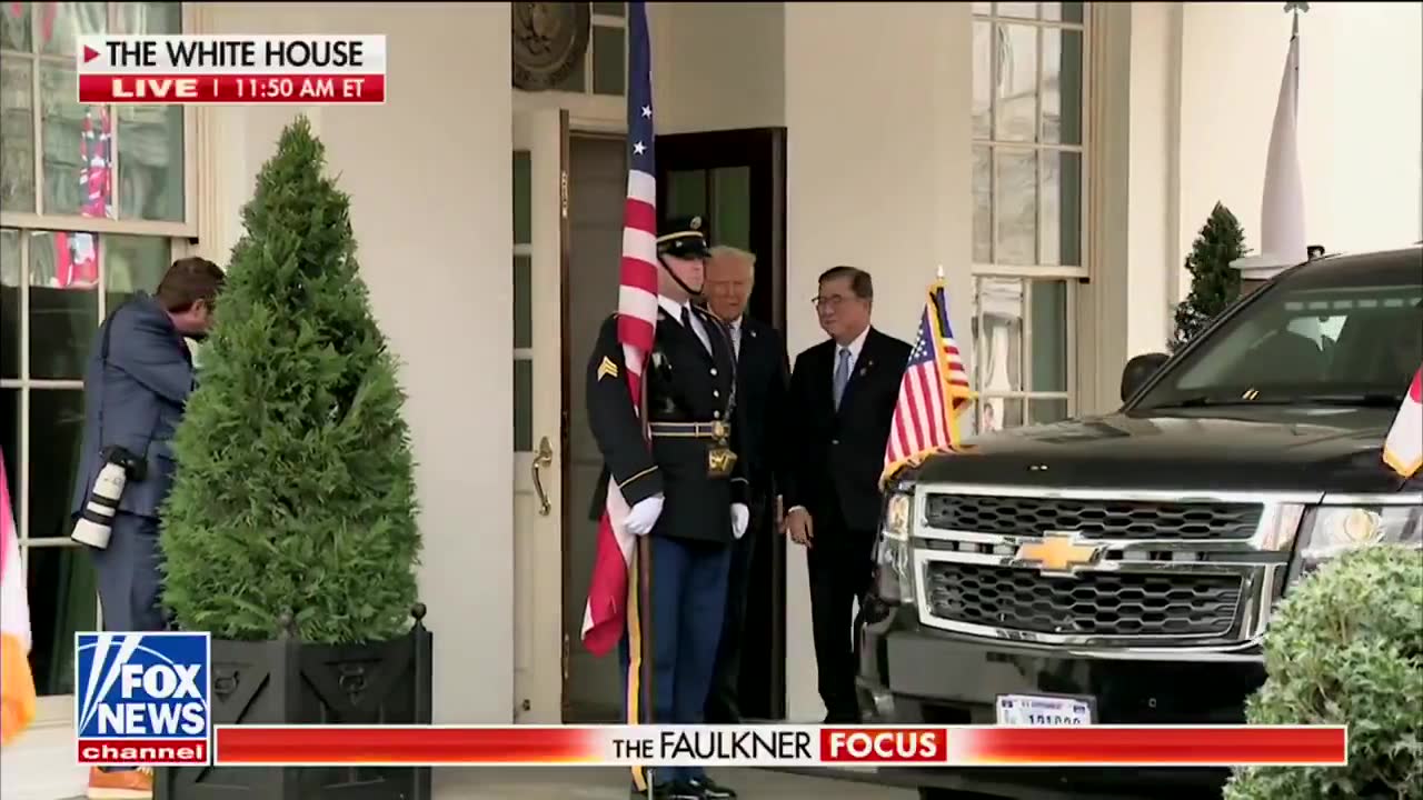 President Trump welcomes Japanese Prime Minister Shigeru Ishiba to the White House