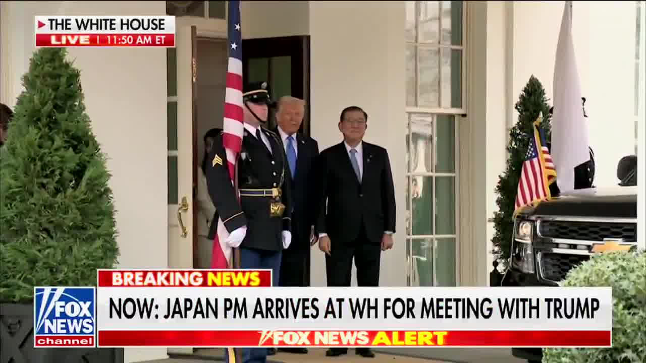 President Trump welcomes Japanese Prime Minister Shigeru Ishiba to the White House