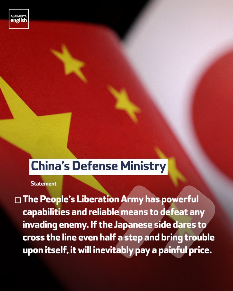 China’s defense ministry says Japan will have to pay a “painful price” if it steps out of line over Taiwan, responding to Japanese plans to deploy missiles on an island some 100 km (62 miles) from Taiwan’s coast