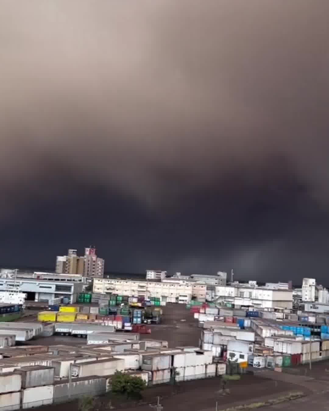 Ashfall has been reported in Kagoshima City following a large eruption of Japan's Sakurajima volcano. While the volcano erupts frequently, this particular eruption has blanketed Kagoshima City in a layer of volcanic ash